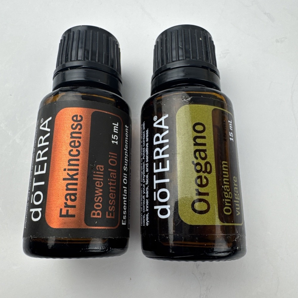 doTERRA Frankincense & Oregano Essential Oils 15 mL – Lot of 2 Bottles - Picture 1 of 3